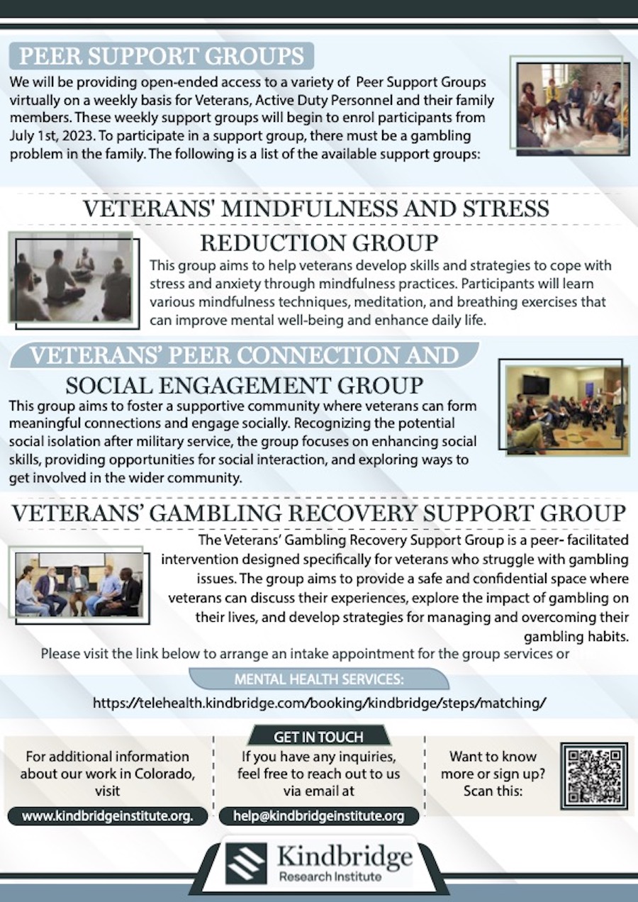 Free Therapy for Veterans in Colorado for Gambling Addiction